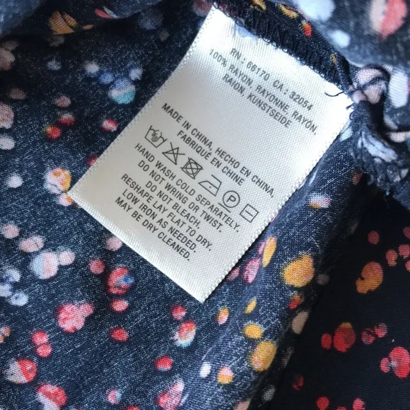 Anthropologie Maeve splatter top blue yellow red - Picture 7 of 10